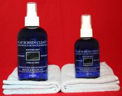 8oz & 4oz bottle of Flat Screen Clean™